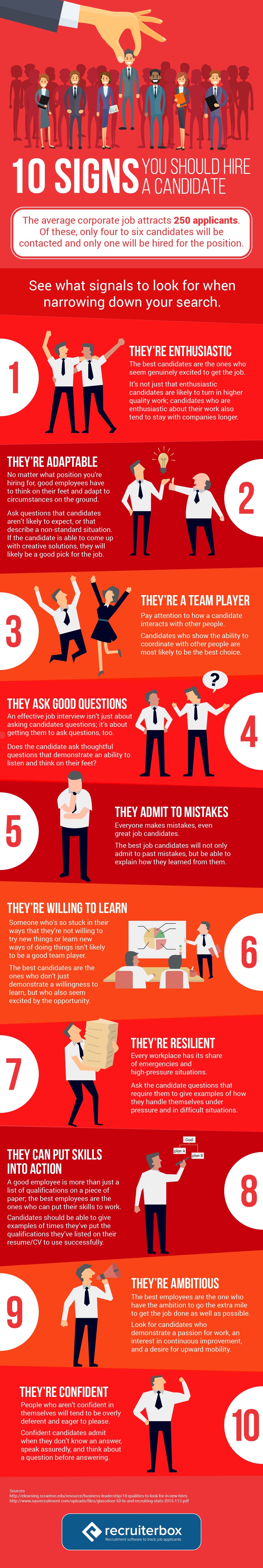 signs you should hire a candidate infographic